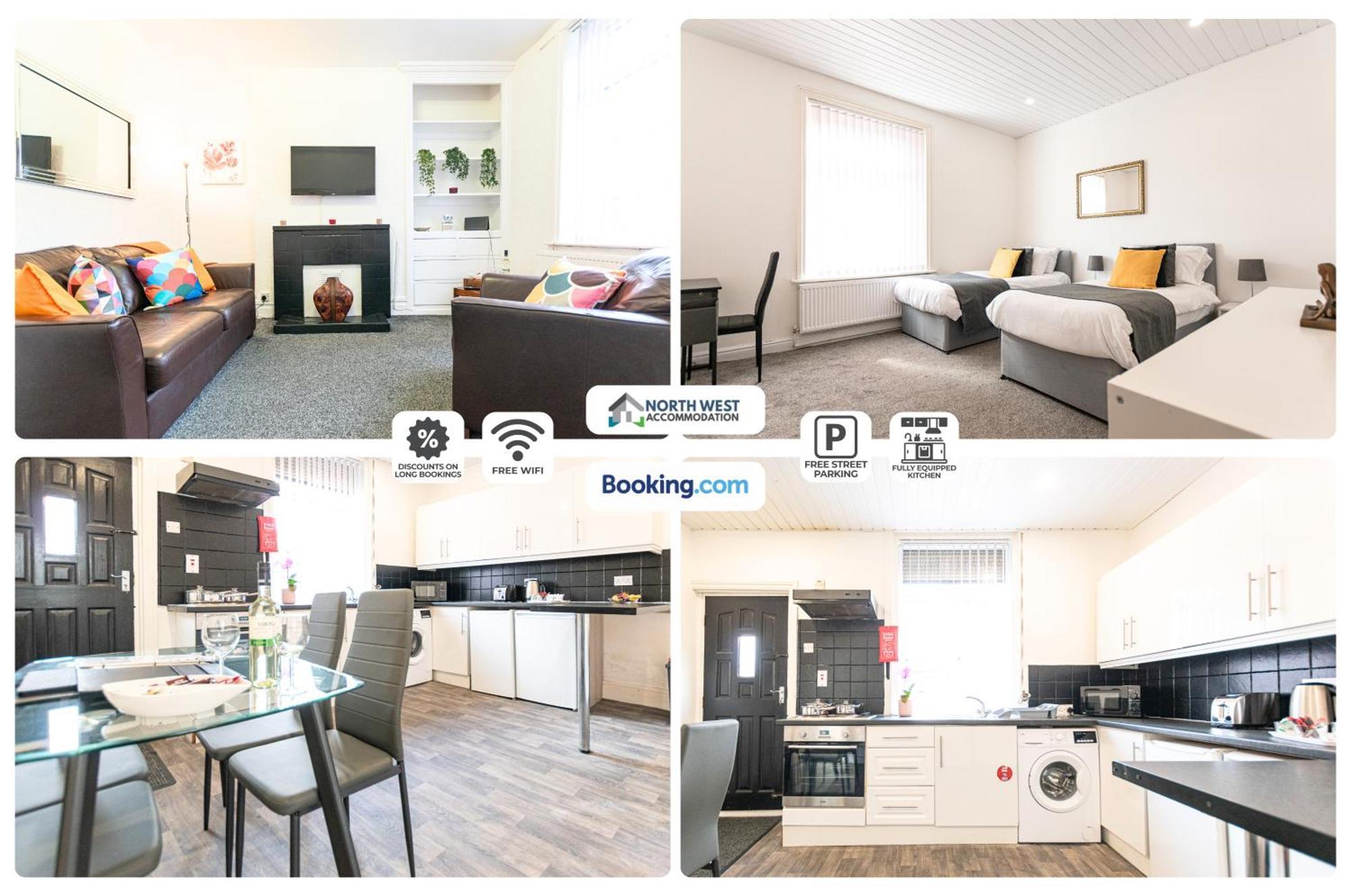 Manchester Work Stays 2Br Home With Parking & Wifi Экстерьер фото